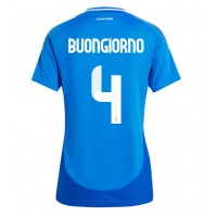 Italien Alessandro Buongiorno #4 Fußballbekleidung Heimtrikot Damen EM 2024 Kurzarm